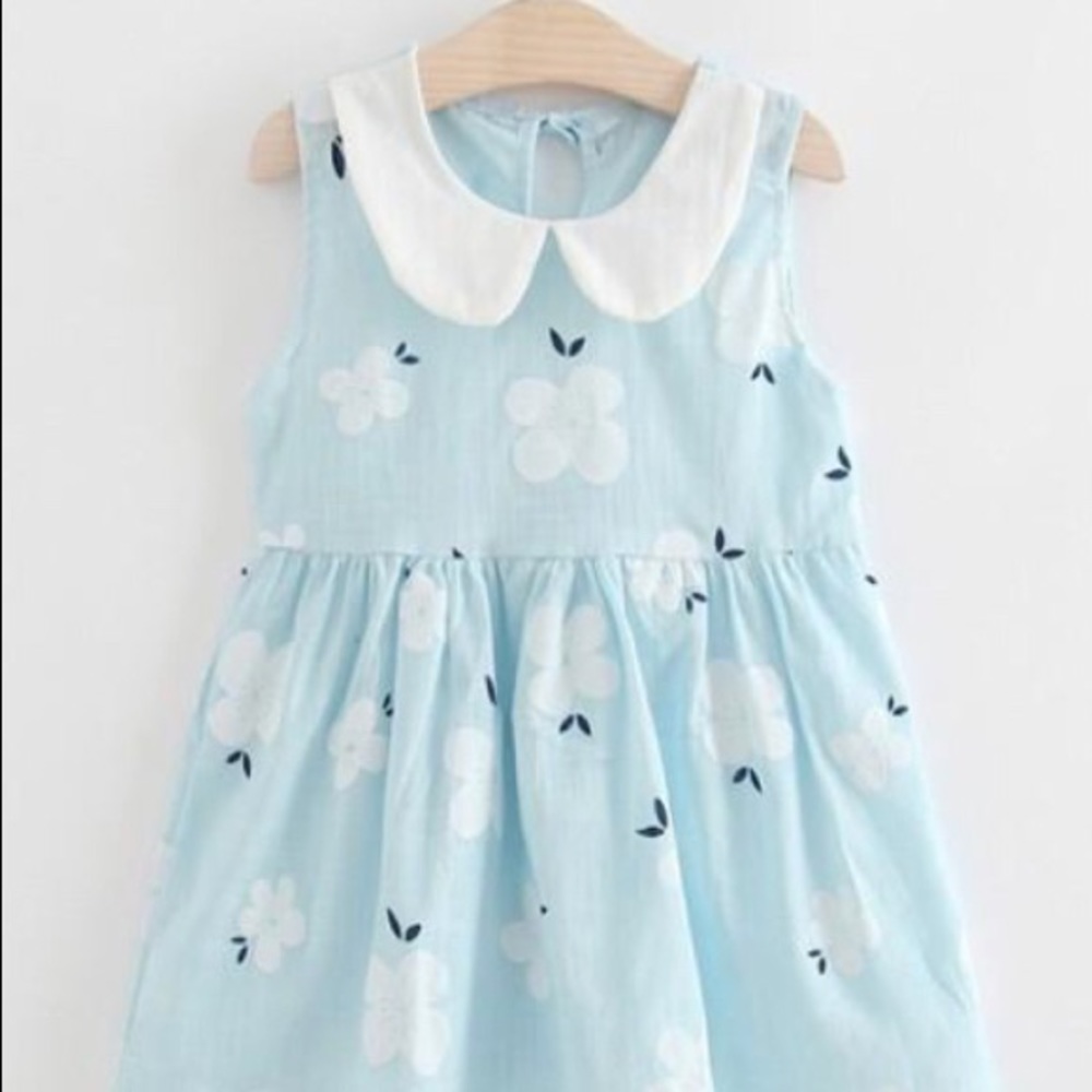 Pretty floral doll collar dress for baby 12-18